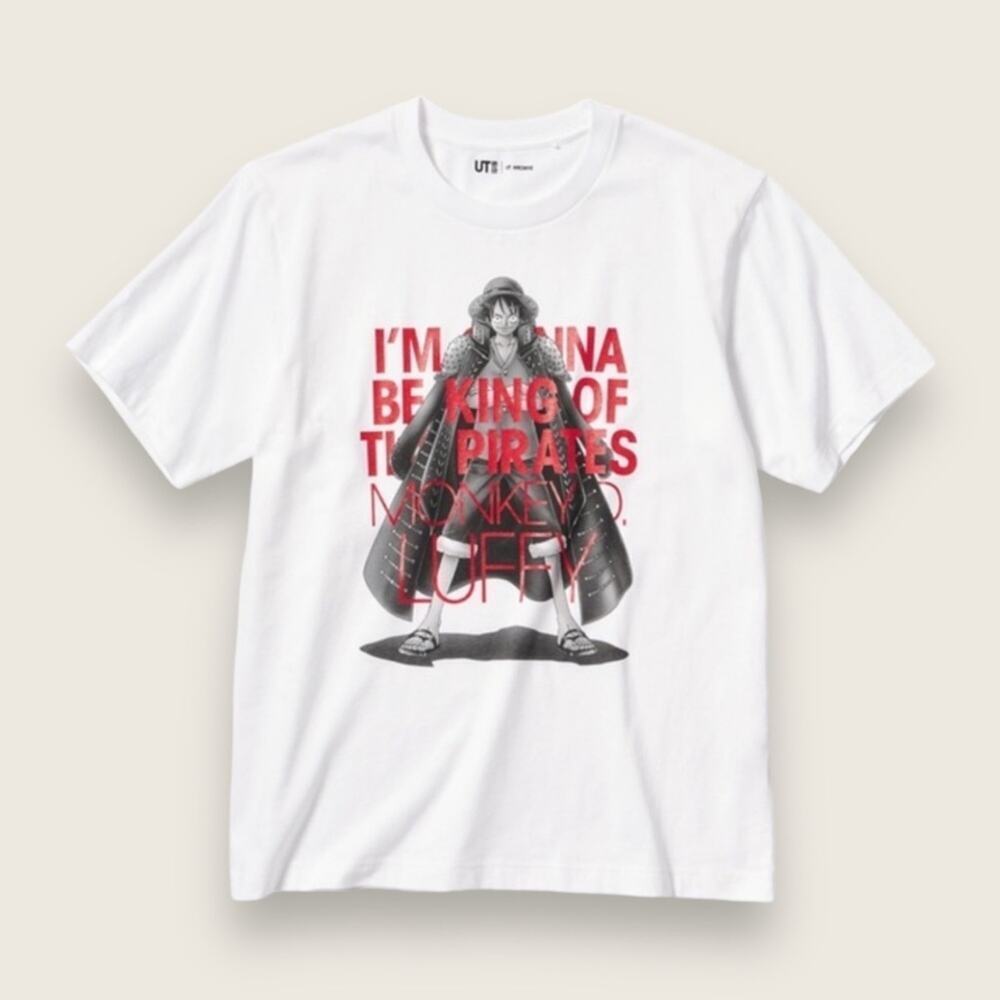 NWT | Uniqlo UT | Monkey Luffy “Straw Hat” One Piece Tee | White | Various Sizes